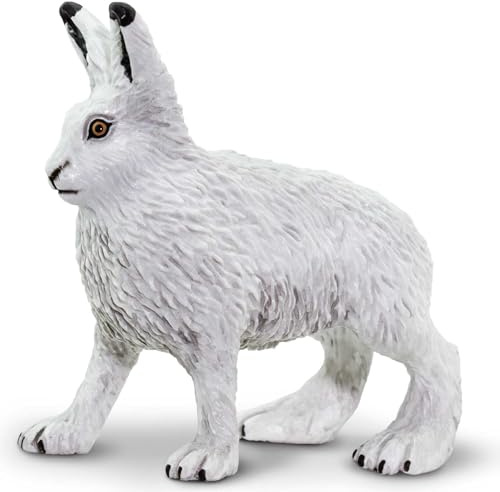 Safari Ltd. Arctic Hare – Realistic Hand Painted Toy Model – Quality Construction from Phthalat, Blei and BPA Free Materials – for Age 3 and Up