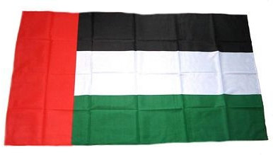 FahnenMax Fahne/Stockflagge Vereinigte Arabische Emirate 30 x 45 cm Flagge
