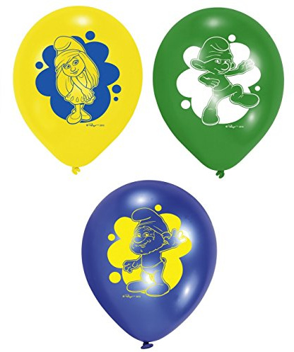 6 Luftballons Die Schlümpfe (offizielles Werbeartikel zum Film Teil 2) | Offizielles Werbeartikel, Zum Film Teil 2