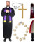 ILOVEFANCYDRESS VAMPIER JÄGER KOSTÜM MIT DEM ZUBEHÖR VON //ENEM BLUTIGEN Messer//Einer Tube KÜNSTLICHEM Blut//EINEN GROSSEN Kreuz ZUM UMHÄNGEN//UND Einer Knoblauch Kette= IN DER GRÖSSE (XXL - 60/62)