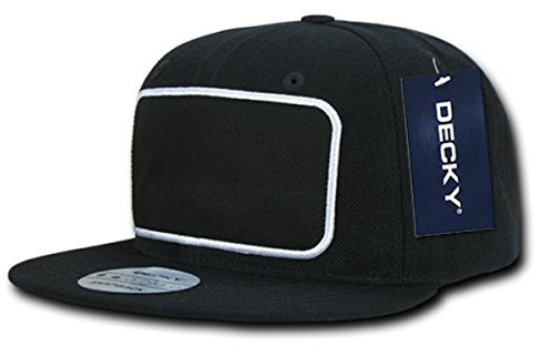 Decky Unisex 1096-blk Patch Snapback, Schwarz, One Size