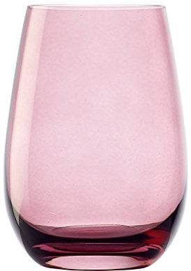 Stölzle Lausitz Wassergläser Elements Flieder 6er-Set 465 ml – Allroundgläser für Wasser, Saft & Cocktails – Hochwertige Trinkgläser aus bleifreiem Kristallglas – Spülmaschinengeeignet & stoßfest