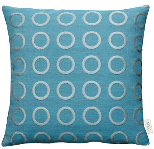APELT Toro 46x46 14 Kissenhülle, Polyester, türkis, 46 x 46 cm