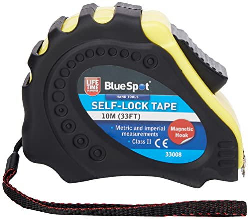Blue SPot 33008 Mètre gradué magnétique facile à lire 10 m