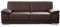 CAVADORE 3-Sitzer Sofa Corianne in Kunstleder / Sofa Lederoptik in hochwertigem Kunstleder und modernem Design / Mit verstellbaren Armlehnen / 217 x 80 x 99 / Kunstleder braun