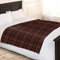 Adore Home Weicher und Warmer bedruckter Fleecedecke für Sofa Bett Reisedecke für Autofahrten -150x200cm, Braun Check