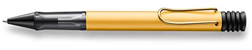 LAMY Lx Kugelschreiber 275 – Kuli aus Aluminium in der Farbe Gold mit transparentem Griffstück und veredeltem Metallclip – Mit Großraummine – Strichbreite M