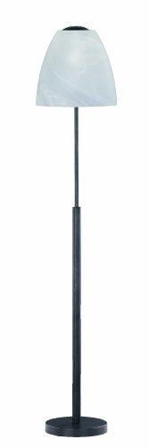 Trio Leuchten Stehleuchte rostfarbig antik, Glas alabasterfarbig weiß, exklusiv 2x E27 maximal 60W, Höhe 150 cm, ø 30 cm 401300224