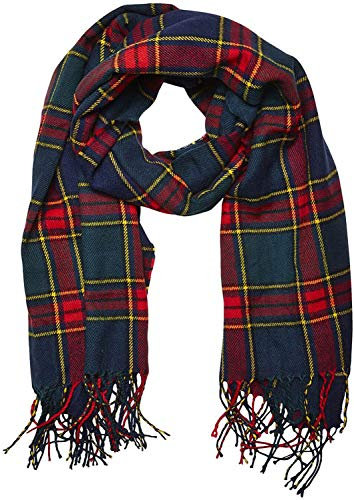 JACK & JONES CHECKED Herren Webschal Accessoire Schal One Size Kariert 1666 NEU (Formula One)