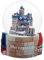 Souvenir Schneekugel Wernigerode - die Bunte Stadt im Harz - Reiseandenken Deutschland Mitbringsel 65mm * 30025