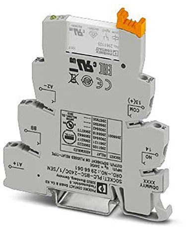 PHOENIX CONTACT PLC-RSC-24DC/1/SEN Relaismodul für Eingabefunktionen, 1 Schließer, Eingangsspannung 24 V DC, 10 Stück
