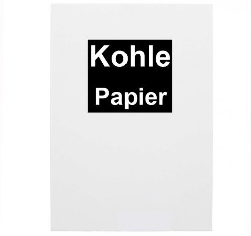 10x Kohlepapier A4 schwarzes Durchschreibepapier