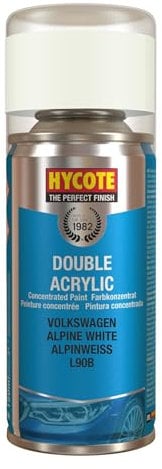Hycote Double Acrylic Aerosol Car Spray Paint, Volkswagen - Alpine White, 150 ml