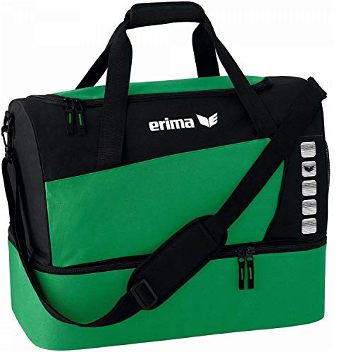 Erima Sporttasche mit Bodenfach, smaragd/schwarz, L, 76 Liter, 723337