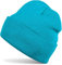 styleBREAKER Unisex Beanie Strickmütze Einfarbig, Feinstrick Mütze doppelt gestrickt, warme Winter Strickbeanie 04024029, Farbe:Türkis