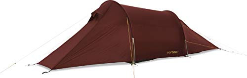 Nordisk Halland 2 LW Kampagnenzelt, Rot (Burnt Red), Einheitsgröße