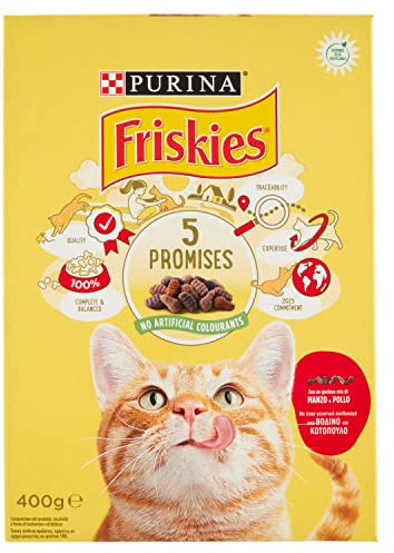FRISKIES Adult con manzo fegato e pollo secco gatto gr. 400