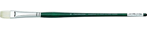 Grumbacher Gainsborough Bright Oil and Acrylic Brush, Hog Bristle, Size 10 (1271B.10)