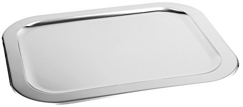 chg 03019-S12 Schlemmerplatte/Anrichtplatte, ca. 48,5 x 37,5 cm, Silber