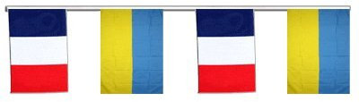 Flaggenfritze® Freundschaftskette Frankreich - Ukraine