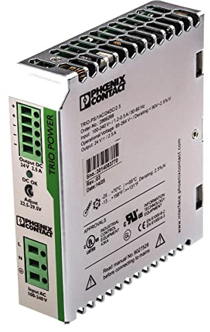 Phoenix Contact TRIO-PS/1AC/24DC/2.5 DIN Rail Power Supply 24Vdc 2.5A 60W, 1-Phase