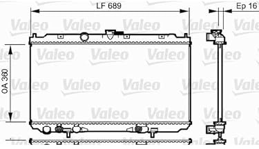 Valeo Service 734706 Radiator