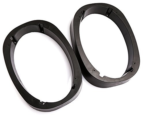 ZJ-Light 2pcs Car Solid Elliptical Speaker Spacer Adapter 6 x 9 Bracket Holder