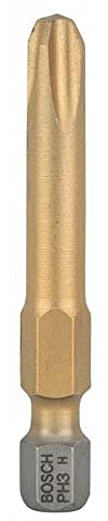Bosch Zubehör 2607001553 Schrauberbit Max Grip PH 3, 49 mm