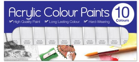 Artbox 6ml Acrylic Paints Tubes (Pack of 10)