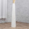 Leewadee Große Deko Bodenvase Für Dekozweige, Hohe Standvase Für Pampasgras, Design Holzvase, 70 cm, Weiß