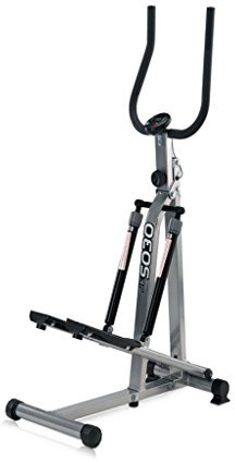JK Fitness 5030 Stepper Richiudibile, 75 x 41,5 x 131 cm, Argento/Nero