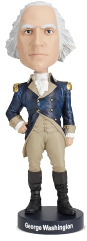 Royal Bobbles RB1003 - George Washington Bobble Head Cold Resin Wackelkopf Figur, 20 cm