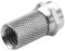 ELCART Confezione 10 PZ connettore SAT F Spina F SAT 3,00 mm, per Cavo 3,6 mm con Anello Impermeabile