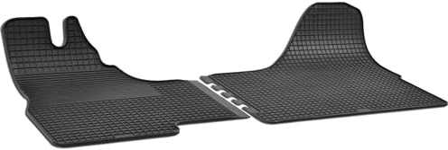 WALSER DirtGuard Gummi Fussmatten Auto für Iveco Daily III 11/1197-10/2009, Daily IV 05/2006-2012, Daily V 09/2011-02/2014, 100% passgenaue Auto Fußmatten, robuste Universal Fußmatte Auto