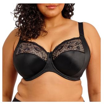 Elomi Women's Cate Soft Cup Bra, black, 44G