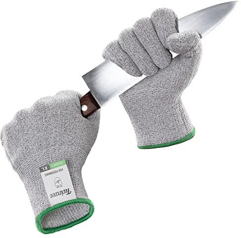 Twinzee Guanti Anti Taglio - Protezione di Livello E ad Alte Prestazioni, 1 paio (Extra Large)