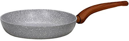 Karl Krüger 1028NE Aluminium-Pfanne Nevada, 28 cm, hellgrau gesprenkelt