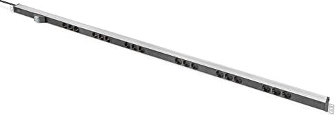 DIGITUS Steckdosenleiste - 18 Abgriffe - Vertikale Montage im Rack - 250VAC - 50/60Hz - 2x 16A - 3600W