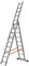 Gierre UB-AL415 AL415-Escalera 3 tramos combinada de Aluminio Modula 3x9, Negro, 9 peldaños
