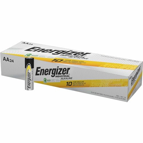 Energizer® - Industrial Alkaline Batteries, AA, 24 Batteries/Box - Sold As 1 Box - Economical power for modern devices.