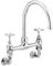 Bristan N WMDSM C 1901 Wall Mounted Bridge Kitchen Sink Mixer Tap with Swivel Spout, Chrome