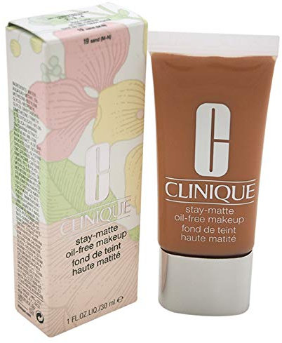 Clinique Stay-Matte Oil-Free Makeup - 19 Sand (M-N) - Dry Combination To Oily For Women 1 oz Makeup