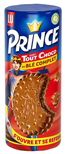 Prince de LU Chocolat - Biscuit Fourré Goût Tout Choco - Au Blé Complet - Idéal pour le Goûter - 300 g