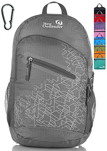 Outlander Tagesrucksack, handlich, leicht, Reise, Wandern, grau, (20L) UK