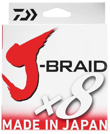 Daiwa 2 STK J-Braid 8 Braid 0.16mm, 9,0kg/20,0lbs, 150m Multicolour (Doppelpack)