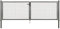 Alberts 602963 Wellengitter-Doppeltor | verschiedene Breiten und Höhen | anthrazit-metallic | Breite 300 cm | Höhe 100 cm