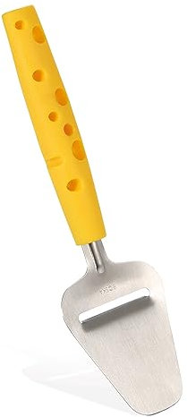 Boska Käsehobel Mini Cheesy/bequeme Größe/Lochdesign/Edelstahl/Kunststoff/Gelb/Silber / 155 x 55 x 15 mm