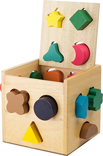 small foot Steckwürfel, buntes Steckspiel aus Holz, zur Schulung der Feinmotorik, für Kinder ab 12 Monaten, 1080