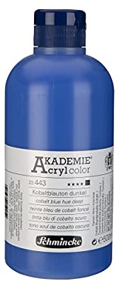 Schmincke AKADEMIE Acryl color Kobaltblauton dunkel 500 ml, 23 443 028