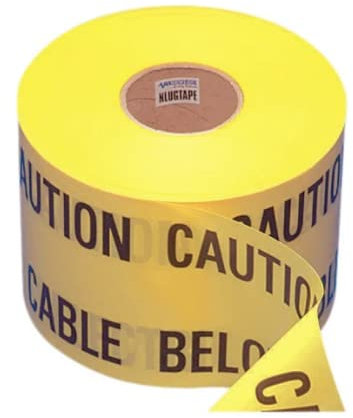 Cable Marker Warning Tape 'Caution Electric' - 365M Roll